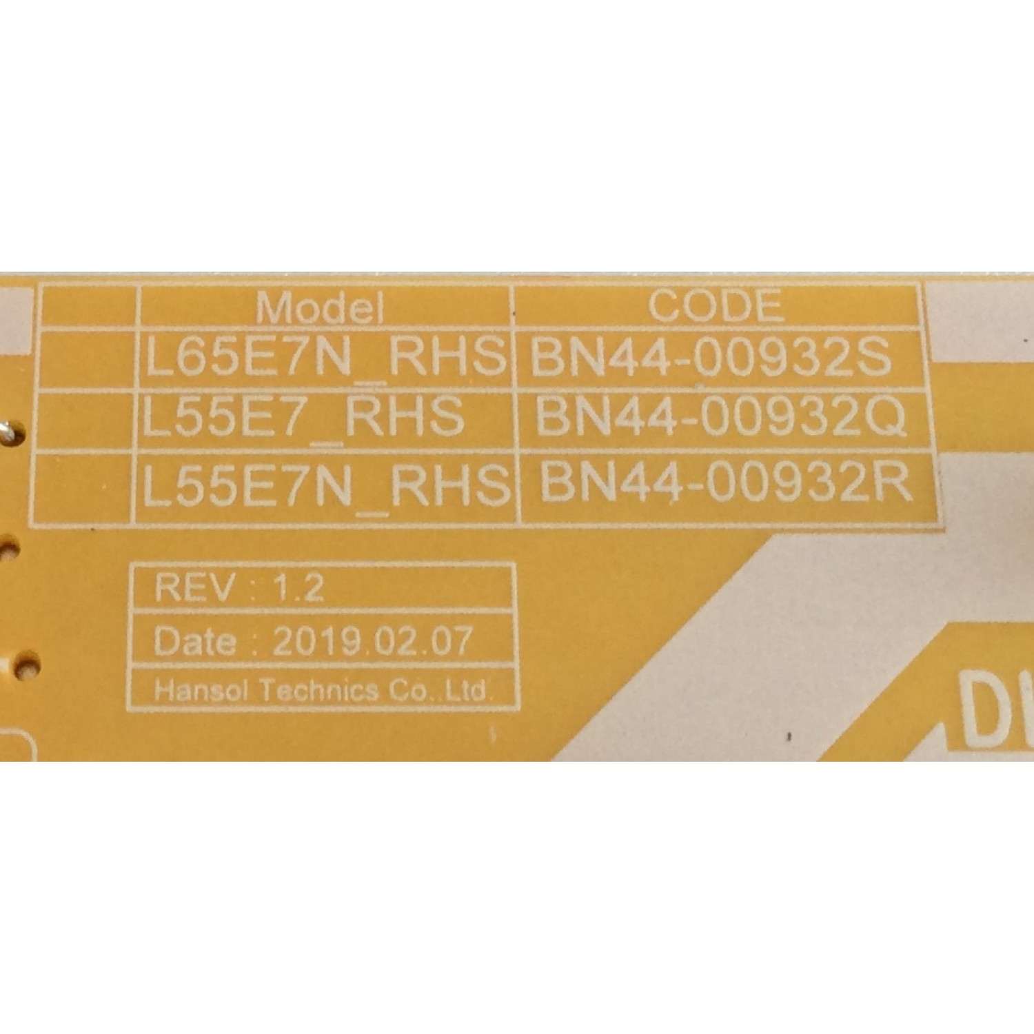 KIT DE TARJETAS PARA TV SAMSUNG / NUMERO DE PARTE MAIN BN94-14152F / BN41-02703A / BN97-15650B / BN9414152F / FUENTE BN4400932Q / L55E7_RHS / BN44-00932Q / PANEL CY-NN055HGLVFH / MODELO UN55RU740 / UN55RU740DFXZA FA01 - Imagen 2